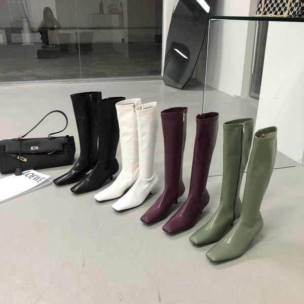 dxfan square toe long knee boots women elegant solid kitten heel designer shoes women side zipper stretch pu botas de mujer, Black
dxfan square toe long knee boots women elegant solid kitten heel designer shoes women side zipper stretch pu botas de mujer, Black