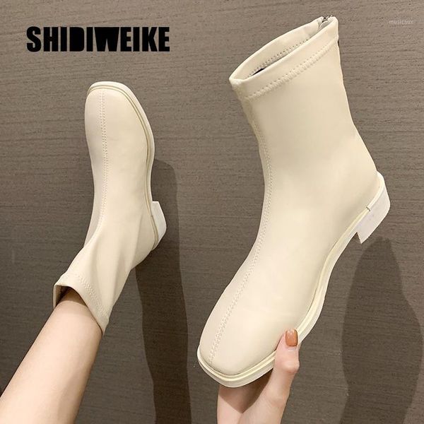 women boots woman boots fashion flat round pu ankle 2020 autumn elastic black comfortable v2111
women boots woman boots fashion flat round pu ankle 2020 autumn elastic black comfortable v2111