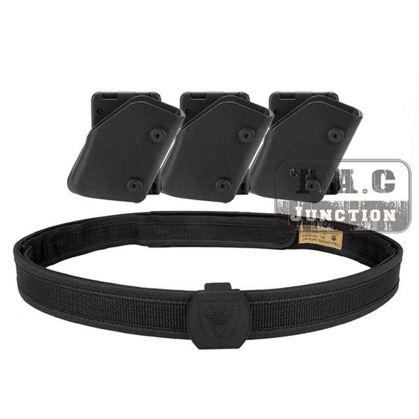 ipsc inner & outer belt + magazine pouch set uspsa idpa competition high speed shooting belt w/ 3x fast draw pistol mag holster, Black;gray
ipsc inner & outer belt + magazine pouch set uspsa idpa competition high speed shooting belt w/ 3x fast draw pistol mag holster, Black;gray