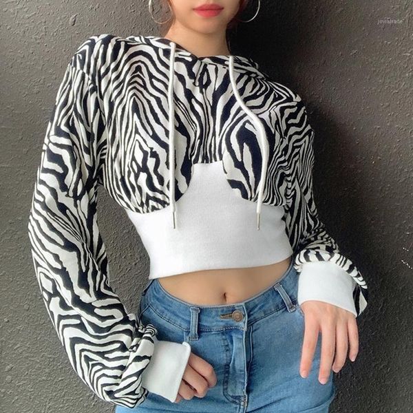 women's hoodies & sweatshirts women long sleeve drawstring harajuku zebra stripe print patchwork crop ribbed elastic waist slim sweatsh, Black
women's hoodies & sweatshirts women long sleeve drawstring harajuku zebra stripe print patchwork crop ribbed elastic waist slim sweatsh, Black