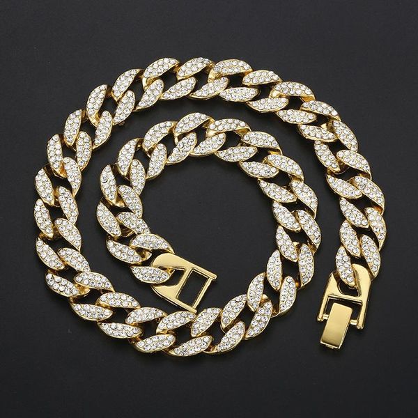 davieslee mens necelace iced out gold miami curb cuban link chain necklace for men male jewelry dropshipping 2020 dgn484, Silver 
davieslee mens necelace iced out gold miami curb cuban link chain necklace for men male jewelry dropshipping 2020 dgn484, Silver