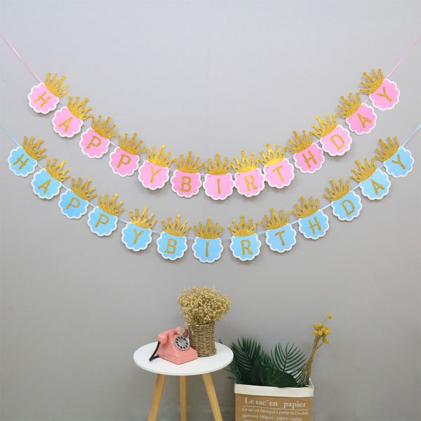birthday pull flag party background decorate articles banner golden an crown letter coloured brace factory direct selling 3 5sh p1 
birthday pull flag party background decorate articles banner golden an crown letter coloured brace factory direct selling 3 5sh p1