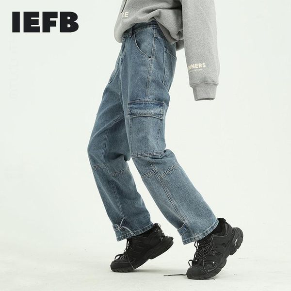 iefb men's clothingcasual workwear blue jeans high waist side pockets loose straight vintage jeans male 2021 spring new 9y5391
iefb men's clothingcasual workwear blue jeans high waist side pockets loose straight vintage jeans male 2021 spring new 9y5391