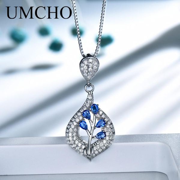 umcho solid 925 sterling silver leaf blue pendant necklace gemstone for girl gift fine jewelry
umcho solid 925 sterling silver leaf blue pendant necklace gemstone for girl gift fine jewelry
