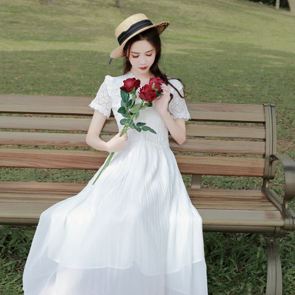 2021 new summer dressed as white chiffon solid woman plissado v-neck elegant short sleeve party dress long female runway design tlov, Black;gray
2021 new summer dressed as white chiffon solid woman plissado v-neck elegant short sleeve party dress long female runway design tlov, Black;gray