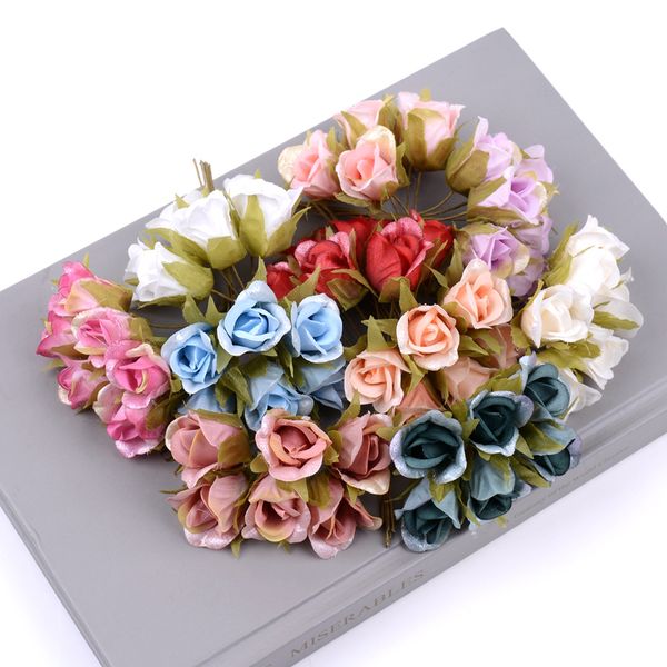 6pcs 10cm artificial flowers silk rose bouquet wedding party home decoration diy wreath christmas gift box craft fake flower
6pcs 10cm artificial flowers silk rose bouquet wedding party home decoration diy wreath christmas gift box craft fake flower