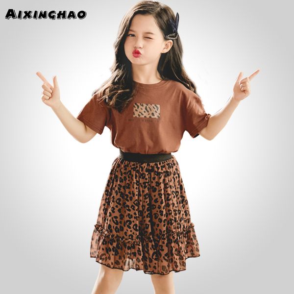 summer clothes for girls leopard print children's clothes for girls tshirt + skirt girls clothes teenage children's costume y20062, White
summer clothes for girls leopard print children's clothes for girls tshirt + skirt girls clothes teenage children's costume y20062, White