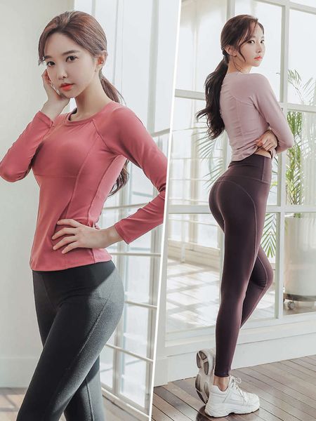 autumn and winter yoga wear women's professional high-end fashion sports suit tight long sleeve fast dry running fitness clothes show t, Gray
autumn and winter yoga wear women's professional high-end fashion sports suit tight long sleeve fast dry running fitness clothes show t, Gray