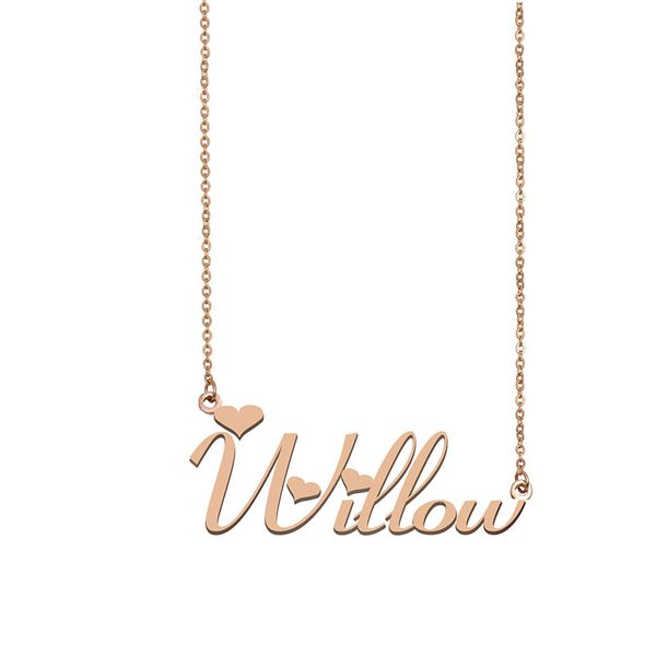 willow name necklace custom nameplate pendant for women girls birthday gift kids friends jewelry 18k gold plated stainless steel, Silver
willow name necklace custom nameplate pendant for women girls birthday gift kids friends jewelry 18k gold plated stainless steel, Silver