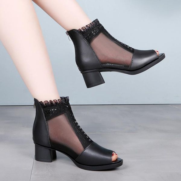 gladiator sandals peep toe sandal boots summer mesh high heels dress shoes woman lace ankle strap boot sandalias mujer 8122n, Black
gladiator sandals peep toe sandal boots summer mesh high heels dress shoes woman lace ankle strap boot sandalias mujer 8122n, Black