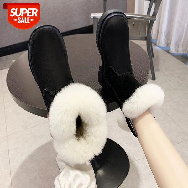 lucyever 2020 winter warm faux fur ankle boots women thick bottom platform short plush shoes woman faux suede square heels boots #be6s, Black
lucyever 2020 winter warm faux fur ankle boots women thick bottom platform short plush shoes woman faux suede square heels boots #be6s, Black