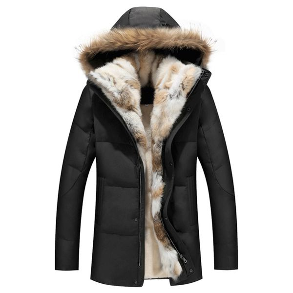 thick down men winter jackets mans duck down coat cashmere wool parka mans jacket coats rabbit fur hooded parkas outerwear new 201104, Black
thick down men winter jackets mans duck down coat cashmere wool parka mans jacket coats rabbit fur hooded parkas outerwear new 201104, Black