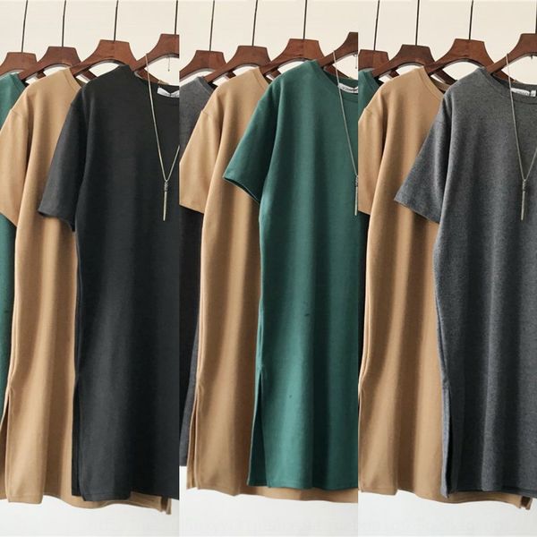 2020 spring t-shir skirbody skir body skirsummer frosed spli shor sleeve medium lengh t-shir loose and hin solid color spli skirt t women�, White
2020 spring t-shir skirbody skir body skirsummer frosed spli shor sleeve medium lengh t-shir loose and hin solid color spli skirt t women�, White