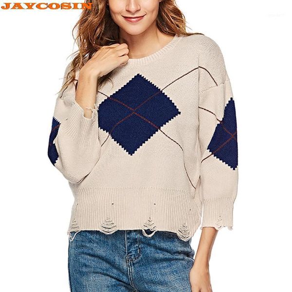 women's sweaters jaycosin fashion design women casual o-neck plaid long sleeve loose blouse pullovers sweater 1, White;black
women's sweaters jaycosin fashion design women casual o-neck plaid long sleeve loose blouse pullovers sweater 1, White;black