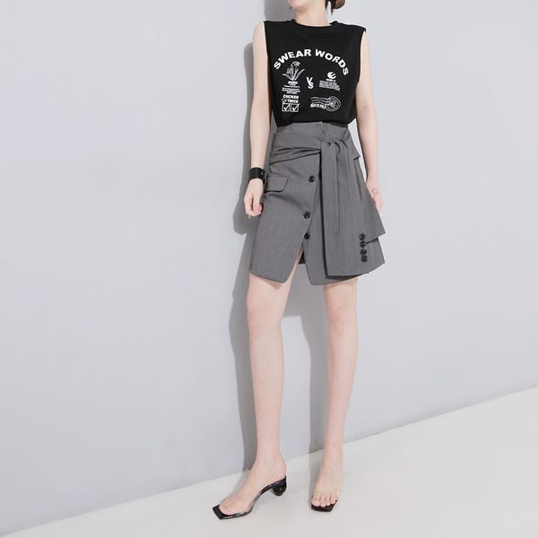 style skirt 2020 american and fashion irregular fake two-piece lace-up high waistband hip a-line skirt q1219, Black
style skirt 2020 american and fashion irregular fake two-piece lace-up high waistband hip a-line skirt q1219, Black