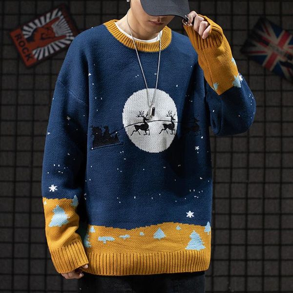 men's sweaters fashion winter warm sweater men pullover slim christmas deer print casual wear, White;black
men's sweaters fashion winter warm sweater men pullover slim christmas deer print casual wear, White;black