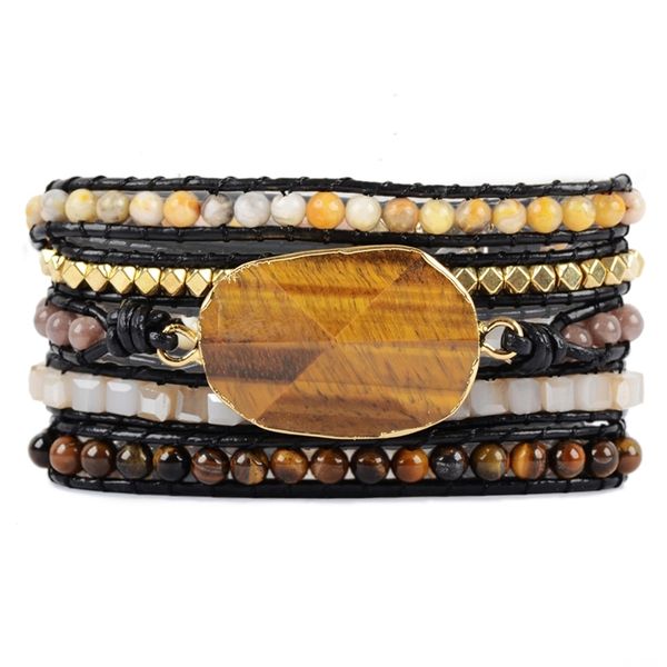 тигровый глаз 5 пряди wrap браслеты ручной работы bohemian gems камень кожа для мужчин урожай плести браслет dropshipping y200810, Black 
тигровый глаз 5 пряди wrap браслеты ручной работы bohemian gems камень кожа для мужчин урожай плести браслет dropshipping y200810, Black