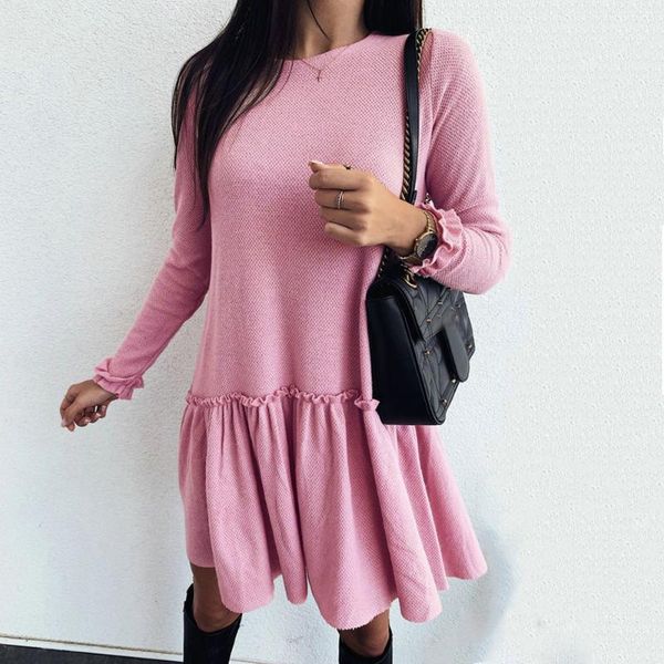 pink sweet a line ruffles dress women 2019 autumn loose o neck long sleeve mini ladies dresses casual knit vintage gray vestidos1, Black;gray
pink sweet a line ruffles dress women 2019 autumn loose o neck long sleeve mini ladies dresses casual knit vintage gray vestidos1, Black;gray