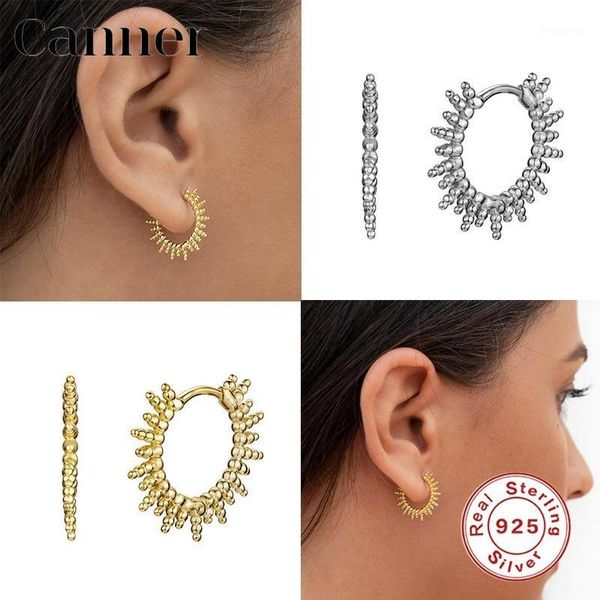 canner 100% 925 sterling silver hoop earrings geometric personality huggie earrings for women fine jewelry pendientes 2020 w51, Golden;silver
canner 100% 925 sterling silver hoop earrings geometric personality huggie earrings for women fine jewelry pendientes 2020 w51, Golden;silver