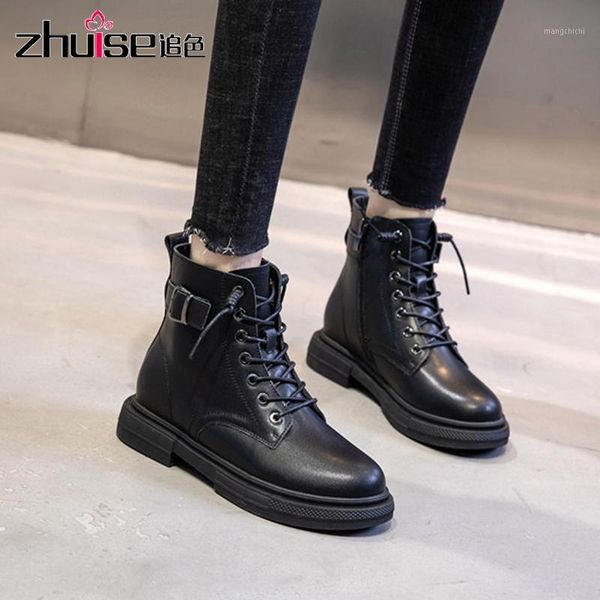 leather boots women 2020 new winter british style casual women's boots mid-tube thick heel plus fleece short women1, Black
leather boots women 2020 new winter british style casual women's boots mid-tube thick heel plus fleece short women1, Black