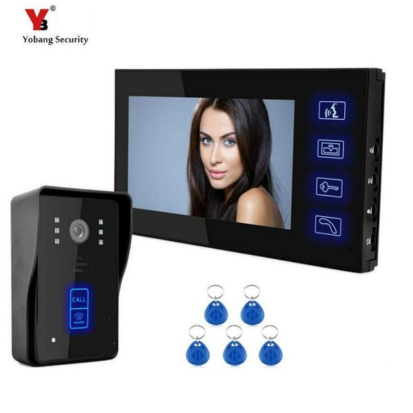 video door phones yobang security 7" doorbell phone apartment +1 monitors ir camera for one family+5pcs rfid access system intercom
video door phones yobang security 7" doorbell phone apartment +1 monitors ir camera for one family+5pcs rfid access system intercom