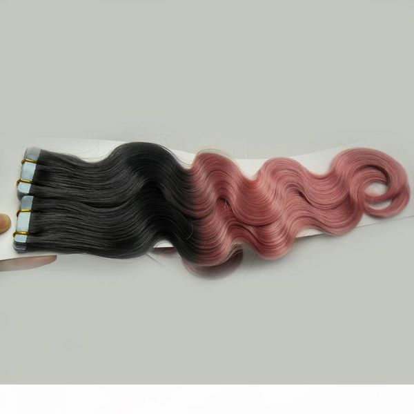 10" -26" tape hair 40pcs t1b pink ombre brazilian body wave tape extensions skin weft human hair extensions human tape hair extens, Black
10" -26" tape hair 40pcs t1b pink ombre brazilian body wave tape extensions skin weft human hair extensions human tape hair extens, Black