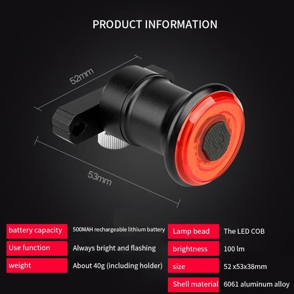 bike lights bicycle rear light auto start/sbrake sensing waterproof usb charge cycling tail taillight
bike lights bicycle rear light auto start/sbrake sensing waterproof usb charge cycling tail taillight