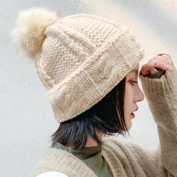 beanie/skull caps fashion warm knitted women's hat striped winter hats for women pink fur pompom wool beanies thick skullies cap faux p, Blue;gray
beanie/skull caps fashion warm knitted women's hat striped winter hats for women pink fur pompom wool beanies thick skullies cap faux p, Blue;gray