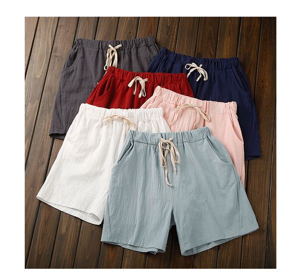 casual color six cotton and hemp women's pants large size wide leg shorts, White;black
casual color six cotton and hemp women's pants large size wide leg shorts, White;black