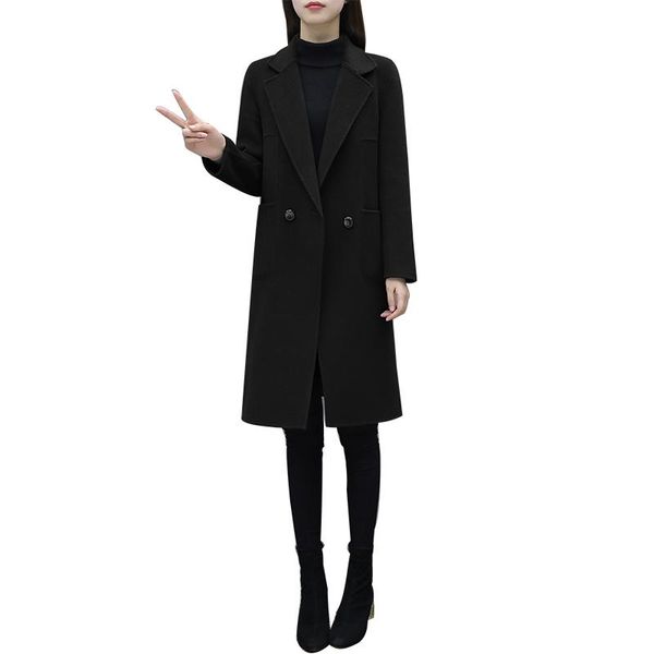 qpipsd 2020 spring autumn loaded new straight thin long trench coat solid color woolen cloth coat slim double breasted wool, Black
qpipsd 2020 spring autumn loaded new straight thin long trench coat solid color woolen cloth coat slim double breasted wool, Black