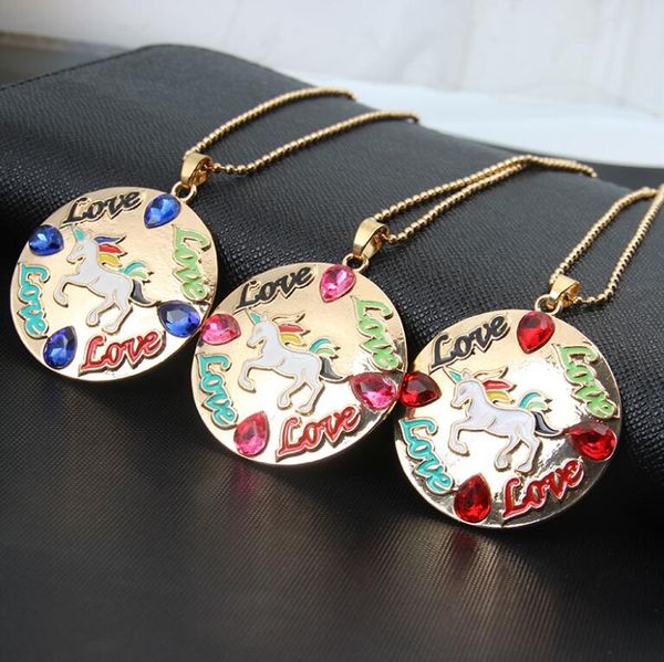 fashion women colorful love unicorn pattern pendant necklace rhinestone alloy charm jewelry party home gifts ing, Silver
fashion women colorful love unicorn pattern pendant necklace rhinestone alloy charm jewelry party home gifts ing, Silver