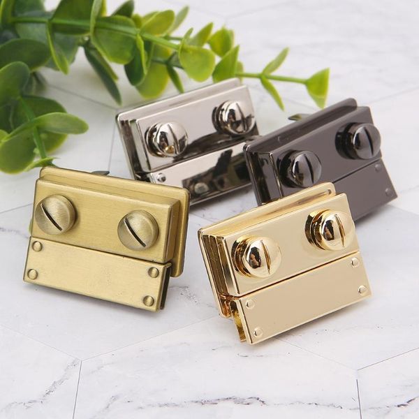 making metal push lock briefcase square lock hardware accessories for women bag hangbag, Black
making metal push lock briefcase square lock hardware accessories for women bag hangbag, Black