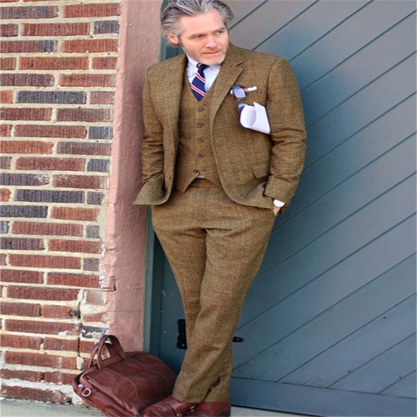 khaki handsome men suits thick notch lapel wedding tuxedos 3 piece two button blend vintage tailored fit suits for man custom made, Black;gray
khaki handsome men suits thick notch lapel wedding tuxedos 3 piece two button blend vintage tailored fit suits for man custom made, Black;gray