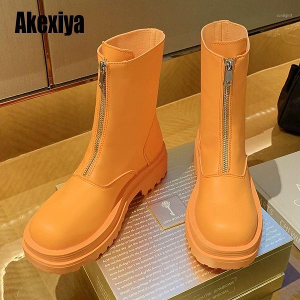 boots pu leather front zipper women's 2021 fashion ladies autumn winter comfortable thick bottom round toe u6501, Black
boots pu leather front zipper women's 2021 fashion ladies autumn winter comfortable thick bottom round toe u6501, Black