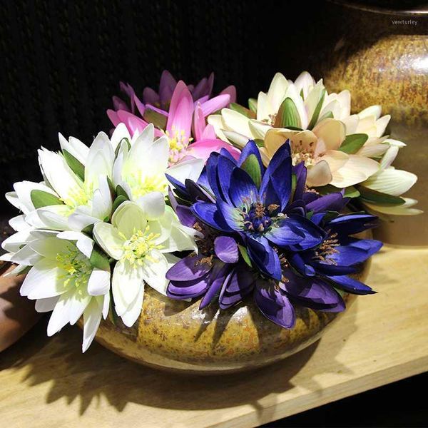 decorative flowers & wreaths headman fake lotus simulation flower silk wedding festival holding bride decoration bouquet home display1
decorative flowers & wreaths headman fake lotus simulation flower silk wedding festival holding bride decoration bouquet home display1