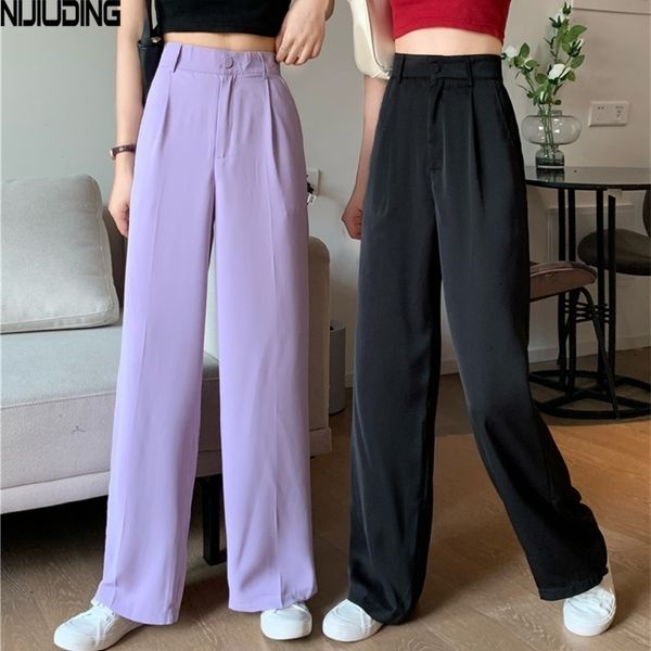 nijiuding summer high waist female suit pants new streetwear ladies loose trousers casual women floor-length wide leg pants 201106, Black;white
nijiuding summer high waist female suit pants new streetwear ladies loose trousers casual women floor-length wide leg pants 201106, Black;white