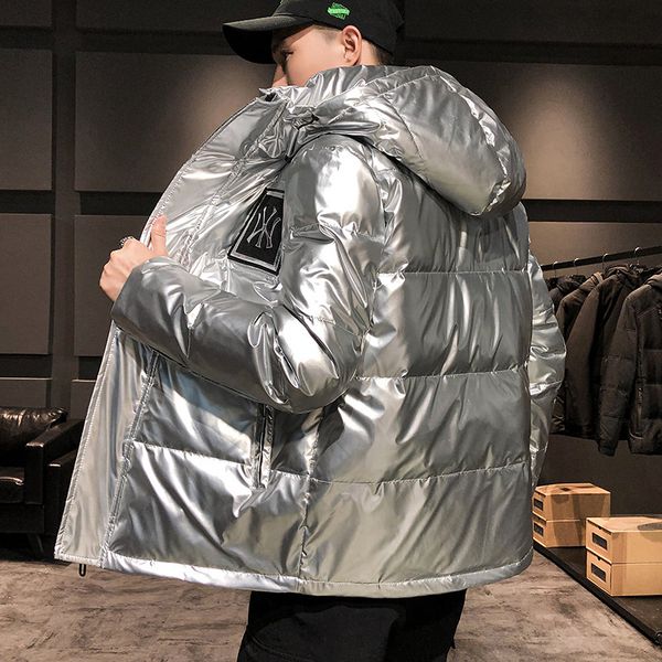 2020 winter light down jacket men's shiny waterproof white duck thick mid-length hooded, Black
2020 winter light down jacket men's shiny waterproof white duck thick mid-length hooded, Black