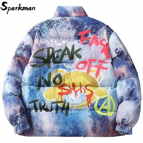 2019 hip hop jacket parka colorful graffiti streetwear men windbreaker harajuku winter padded jacket coat puffer warm outwear1, Black
2019 hip hop jacket parka colorful graffiti streetwear men windbreaker harajuku winter padded jacket coat puffer warm outwear1, Black