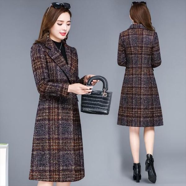autumn winter woolen coat women plaid coats outwear korean style female woolen overcoat drop shipping good quality, Black
autumn winter woolen coat women plaid coats outwear korean style female woolen overcoat drop shipping good quality, Black