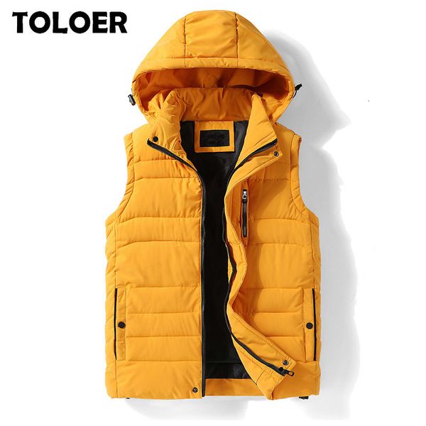 thick hooded sleeveless vest jacket men 2020 autumn new mens winter fashion casual warm cotton-padded vests waistcoat, Black
thick hooded sleeveless vest jacket men 2020 autumn new mens winter fashion casual warm cotton-padded vests waistcoat, Black