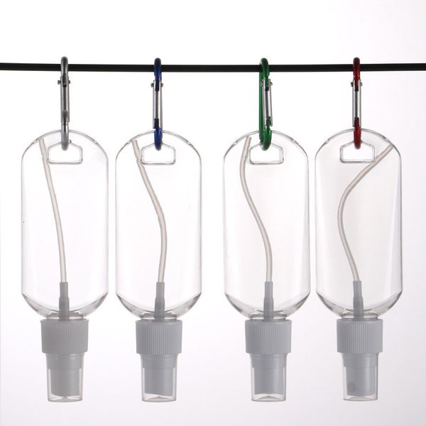 50ml empty alcohol refillable with key ring hook clear transparent plastic hand sanitizer for travel bottle spray cap
50ml empty alcohol refillable with key ring hook clear transparent plastic hand sanitizer for travel bottle spray cap