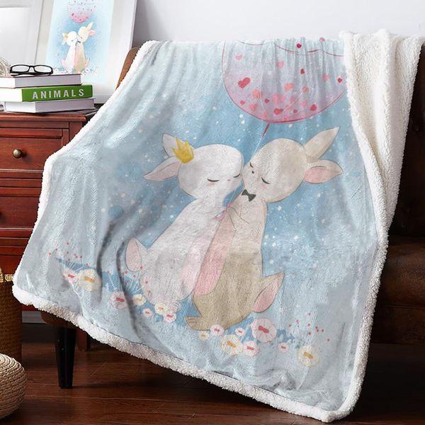 super soft flannel fleece sherpa couch throw blanket flower cartoon ear sofa portable car travel cover bedspread1