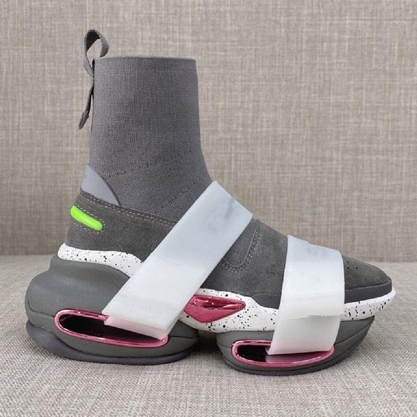 boots women mixed colors belt boots platform round toe thick bottom shoes ankle zapatos de mujer sock women shoes 20211, Black
boots women mixed colors belt boots platform round toe thick bottom shoes ankle zapatos de mujer sock women shoes 20211, Black
