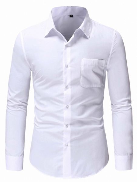 men pocket patched button up shirt c66r#, White;black
men pocket patched button up shirt c66r#, White;black