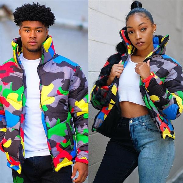 camo print winter coat women jacket festival warm parka down bubble coat thick couple wear crop puffer pocket zipper outcoat, Black
camo print winter coat women jacket festival warm parka down bubble coat thick couple wear crop puffer pocket zipper outcoat, Black