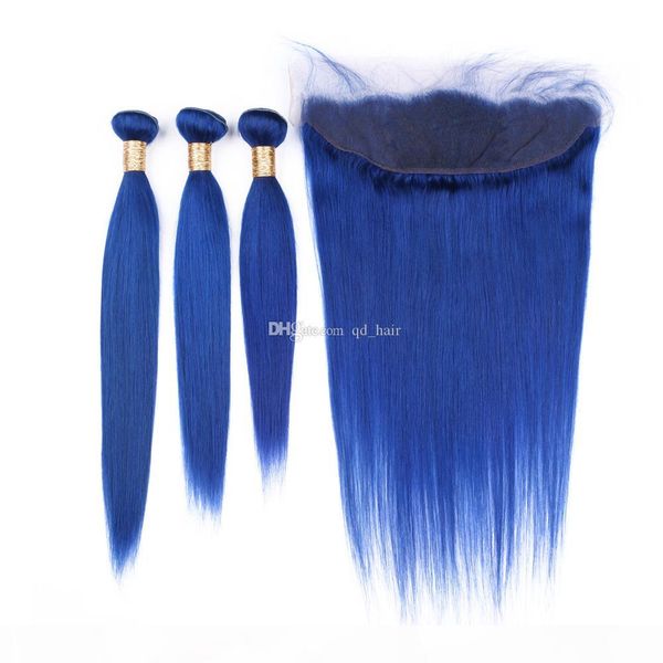 silky straight blue color straight 3bundles with ear to ear lace frontal pure colored blue straight 9a hair weft with lace frontal 13*4, Black
silky straight blue color straight 3bundles with ear to ear lace frontal pure colored blue straight 9a hair weft with lace frontal 13*4, Black
