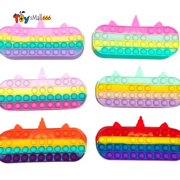 rainbow unicorn simple dimple pencil bags sensory bubbles finger games decompression push box silicone antistress sxde23
rainbow unicorn simple dimple pencil bags sensory bubbles finger games decompression push box silicone antistress sxde23
