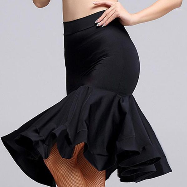 latin dance skirt black training skirt women ruffly performance midi1, Black;red
latin dance skirt black training skirt women ruffly performance midi1, Black;red