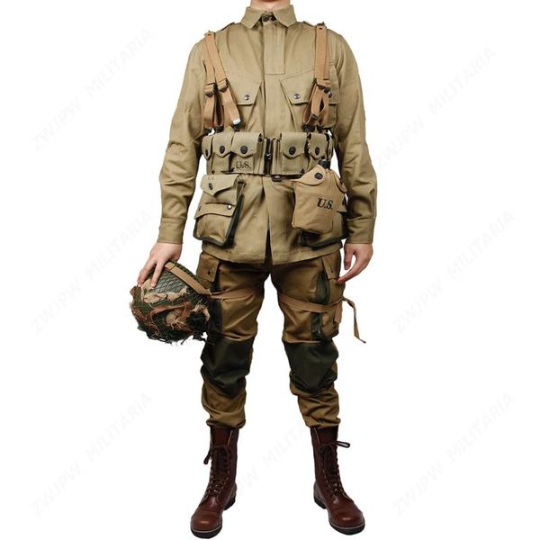us army army m42 soldiers cotton fashion paratrooper uniform and garland equipment group, White;black
us army army m42 soldiers cotton fashion paratrooper uniform and garland equipment group, White;black