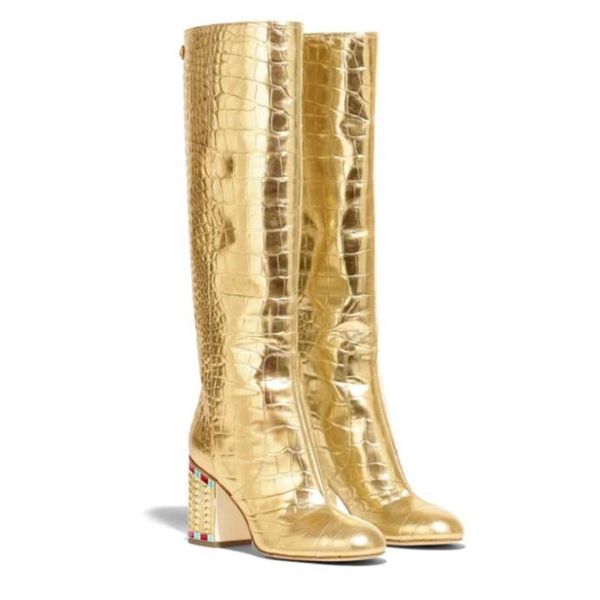 boots luxury design ladies gold women crystal shoes arrival bota feminina leather botas mujer retro, Black
boots luxury design ladies gold women crystal shoes arrival bota feminina leather botas mujer retro, Black